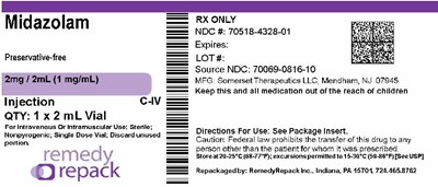 Mm2 (Midazolam 2mg   2ml(1 mg mL) 70518 4328 01)
